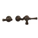 Two Handle Wall Mount Widespread Bathroom Sink Faucet in Olive Bronze 