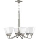 Progress Lighting Brushed Nickel 100W 6-Light Medium Chandelier 