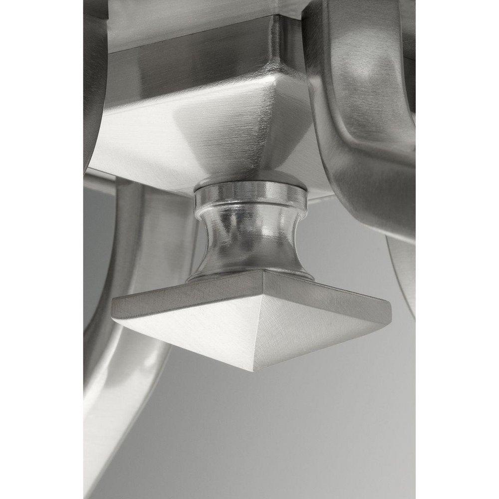 Progress Lighting Brushed Nickel 100W 6-Light Medium Chandelier 