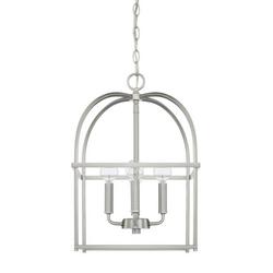 60W 4-Light Candelabra E-12 Incandescent Foyer in Bronze Nickel
