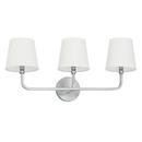 Capital Lighting Brushed Nickel 60W 3-Light Candelabra E-12 Incandescent Vanity Fixture 