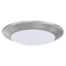10 in. 15W 1-Light Integrated LED Flush Mount Ceiling Fixture in Brushed Nickel