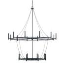 Capital Lighting Black Iron 60W 20-Light Candelabra E-12 Incandescent Chandelier 