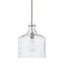 Capital Lighting Aged Brass 100W 1-Light Medium E-26 Incandescent Pendant 