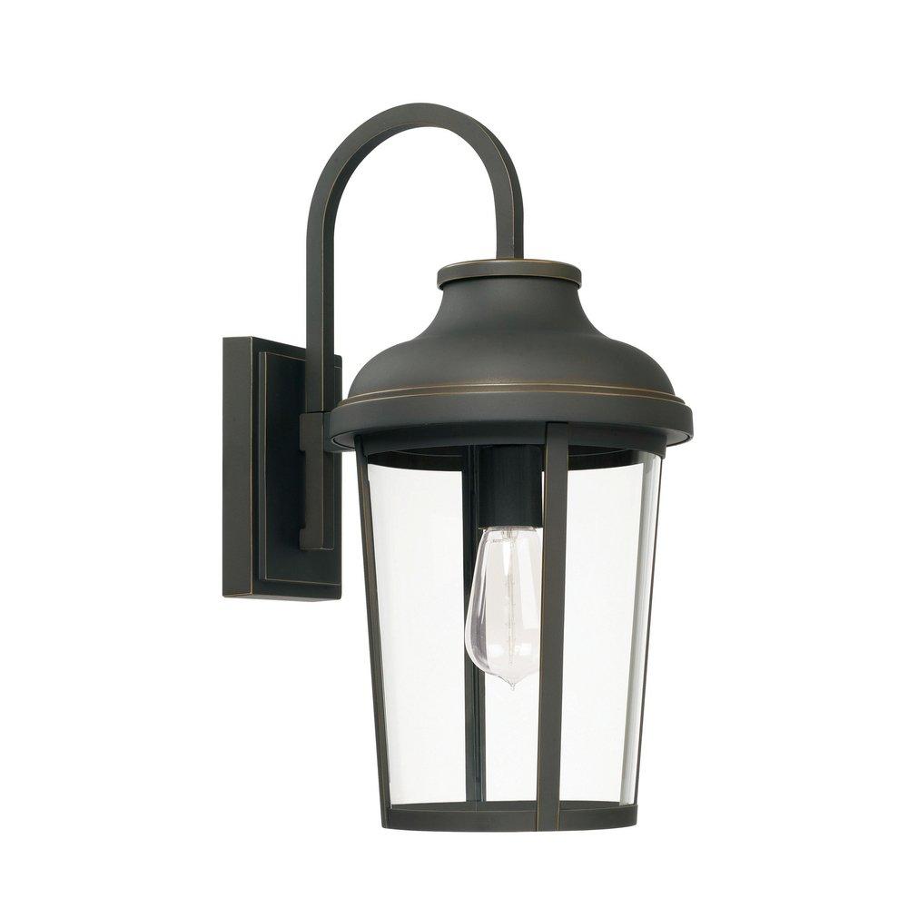 Capital Lighting Oiled Bronze 100W 1-Light Medium E-26 Incandescent Outdoor Wall Lantern 