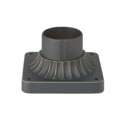 5-3/4 in. Outdoor Pier Mount Flange in Oiled Bronze