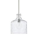 Capital Lighting Brushed Nickel 100W 1-Light Medium E-26 Incandescent Pendant 