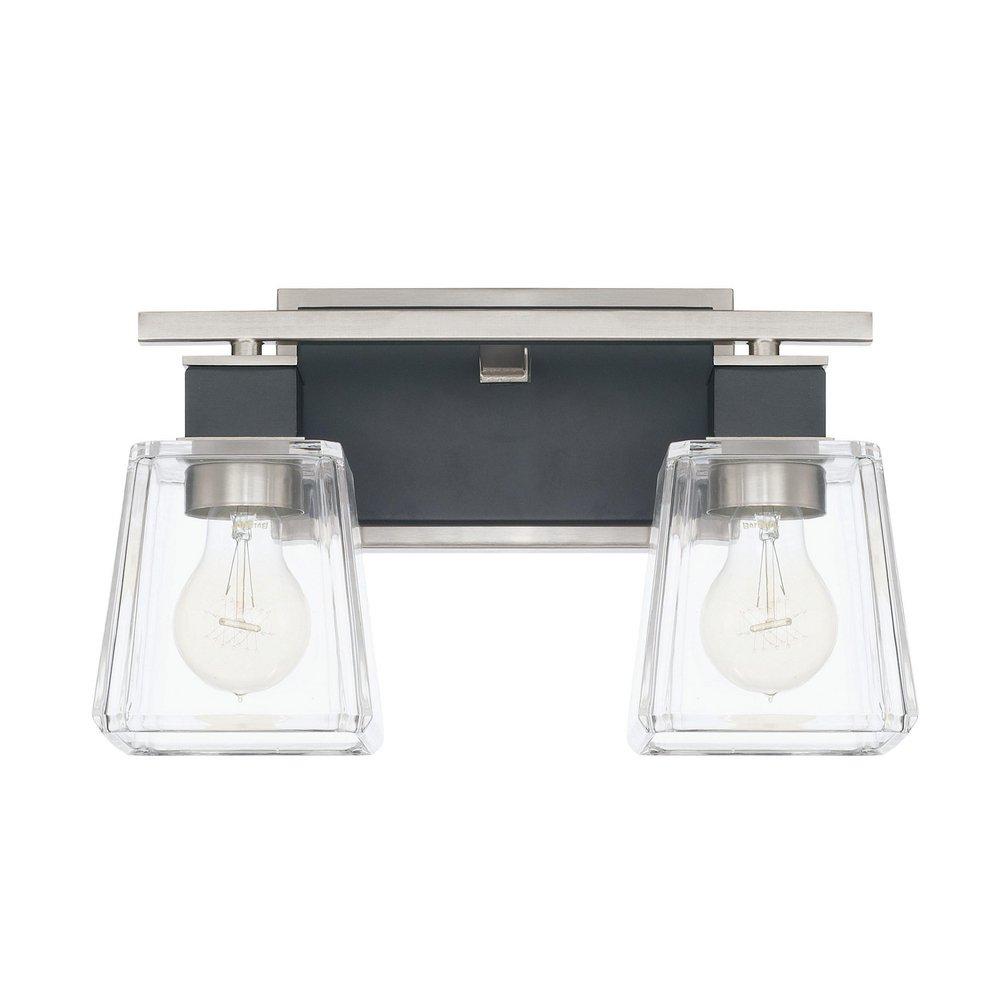 Capital Lighting Black Tie 100W 2-Light Medium E-26 Incandescent Vanity Fixture 
