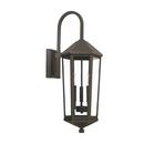Capital Lighting Oiled Bronze 60W 3-Light Candelabra E-12 Incandescent Outdoor Wall Sconce 