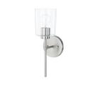 Capital Lighting Brushed Nickel 100W 1-Light Medium E-26 Incandescent Wall Sconce 