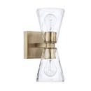 Capital Lighting Aged Brass 60W 2-Light Medium E-26 Incandescent Wall Sconce 