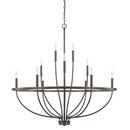 Capital Lighting Bronze 60W 12-Light Candelabra E-12 Incandescent Chandelier 