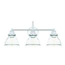 Capital Lighting Polished Chrome 100W 3-Light Medium E-26 Incandescent 120V Vanity Fixture 