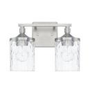 Capital Lighting Brushed Nickel 100W 2-Light Medium E-26 Incandescent Vanity Fixture 