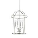 Capital Lighting Brushed Nickel 60W 4-Light Candelabra E-12 Incandescent Foyer Lighting 