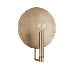 60W 1-Light Candelabra E-12 Incandescent Wall Sconce in Aged Brass