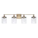 Capital Lighting Aged Brass 100W 4-Light Medium E-26 Incandescent Vanity Fixture 
