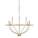 Capital Lighting Aged Brass 60W 8-Light Candelabra E-12 Incandescent Chandelier 