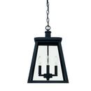 Capital Lighting Black 60W 4-Light Candelabra E-12 Incandescent Outdoor Hanging Pendant 