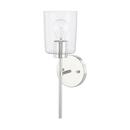 Capital Lighting Polished Chrome 5 x 15-1/2 in. 100W 1-Light Medium E-26 Incandescent Wall Sconce 