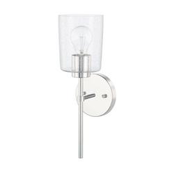 100W 1-Light Medium E-26 Incandescent Wall Sconce in Polished Chrome