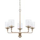 Capital Lighting Aged Brass 100W 5-Light Chandelier 