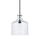 Capital Lighting Matte Black 100W 1-Light Medium E-26 Incandescent Pendant 