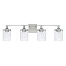 Capital Lighting Brushed Nickel 100W 4-Light Medium E-26 Incandescent Vanity Fixture 