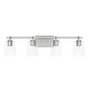 Capital Lighting Brushed Nickel 100W 4-Light Medium E-26 Incandescent Vanity Fixture 
