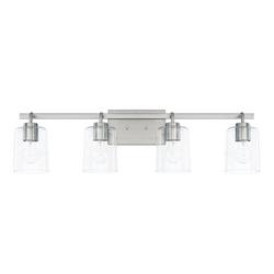 100W 4-Light Medium E-26 Incandescent Vanity Fixture in Brushed Nickel