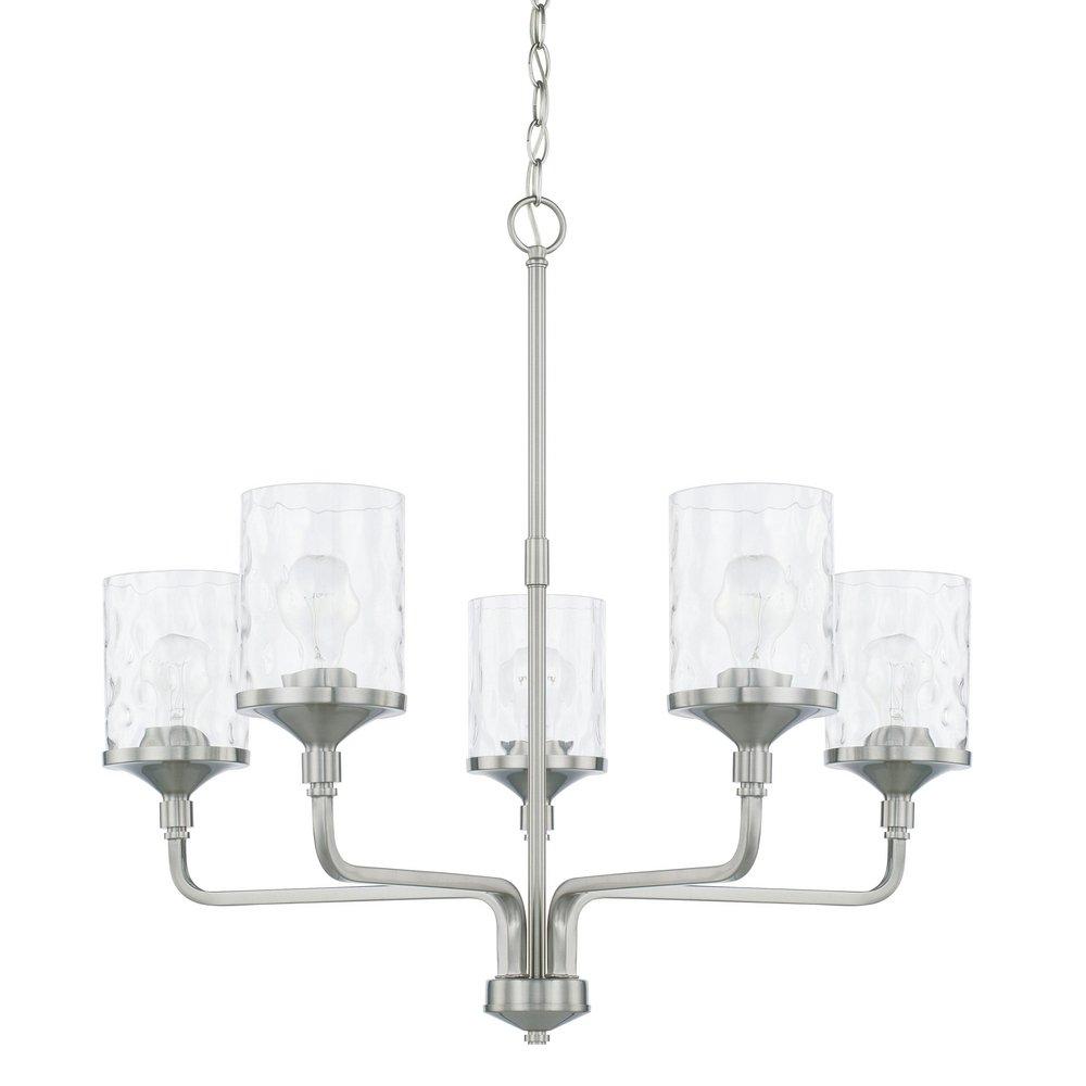 Capital Lighting Brushed Nickel 100W 5-Light Chandelier 