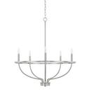 Capital Lighting Brushed Nickel 300W 5-Light Candelabra E-12 Incandescent Chandelier 