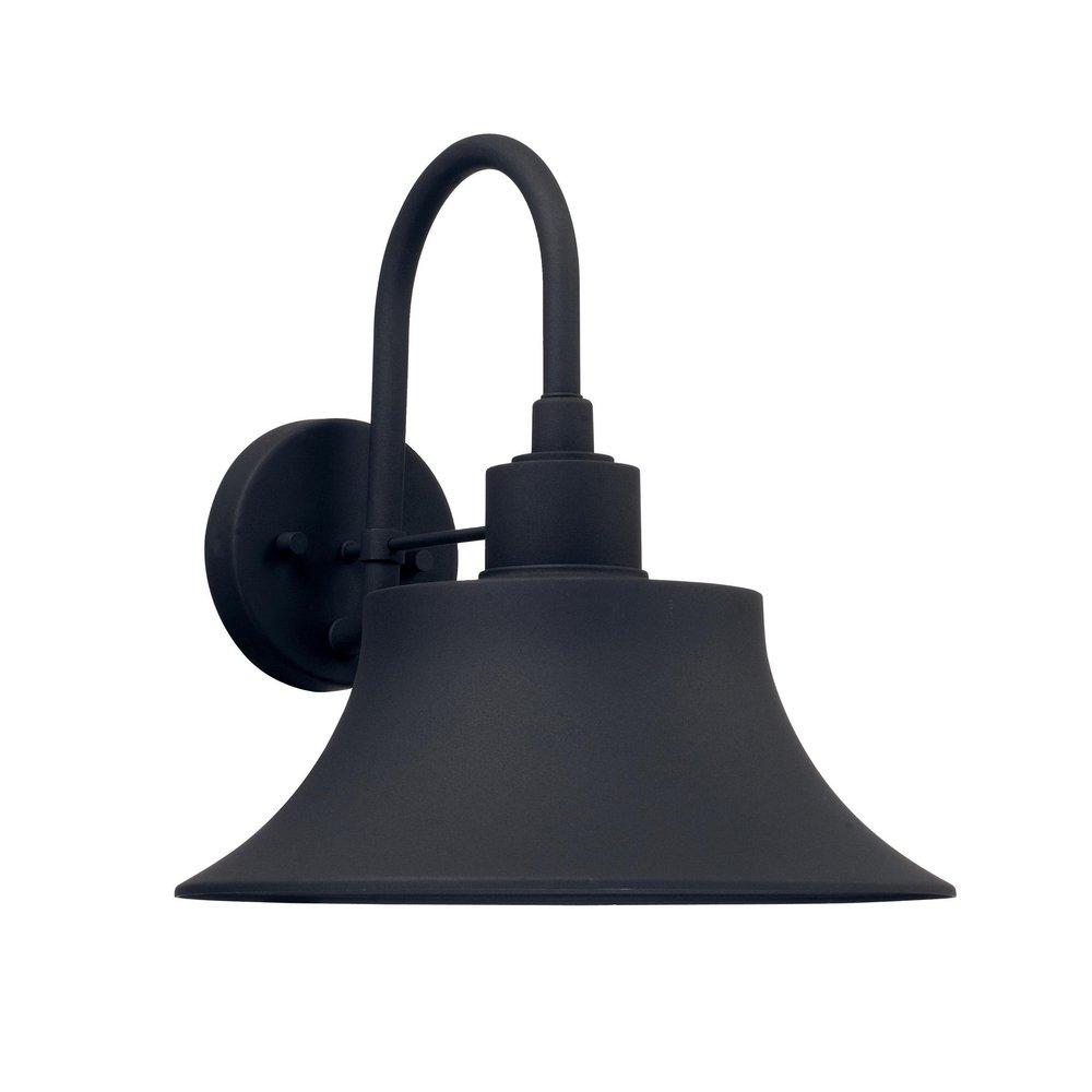 Capital Lighting Black 100W 1-Light Outdoor Wall Lantern 
