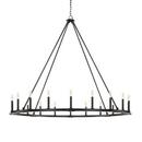 Capital Lighting Black Iron 60W 20-Light Candelabra E-12 Incandescent Chandelier 