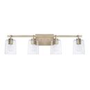Capital Lighting Aged Brass 100W 4-Light Medium E-26 Incandescent Vanity Fixture 