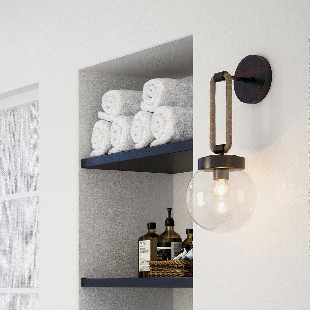 Capital Lighting Nordic Grey 100W 1-Light Medium E-26 Incandescent Wall Sconce 