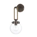Capital Lighting Nordic Grey 100W 1-Light Medium E-26 Incandescent Wall Sconce 