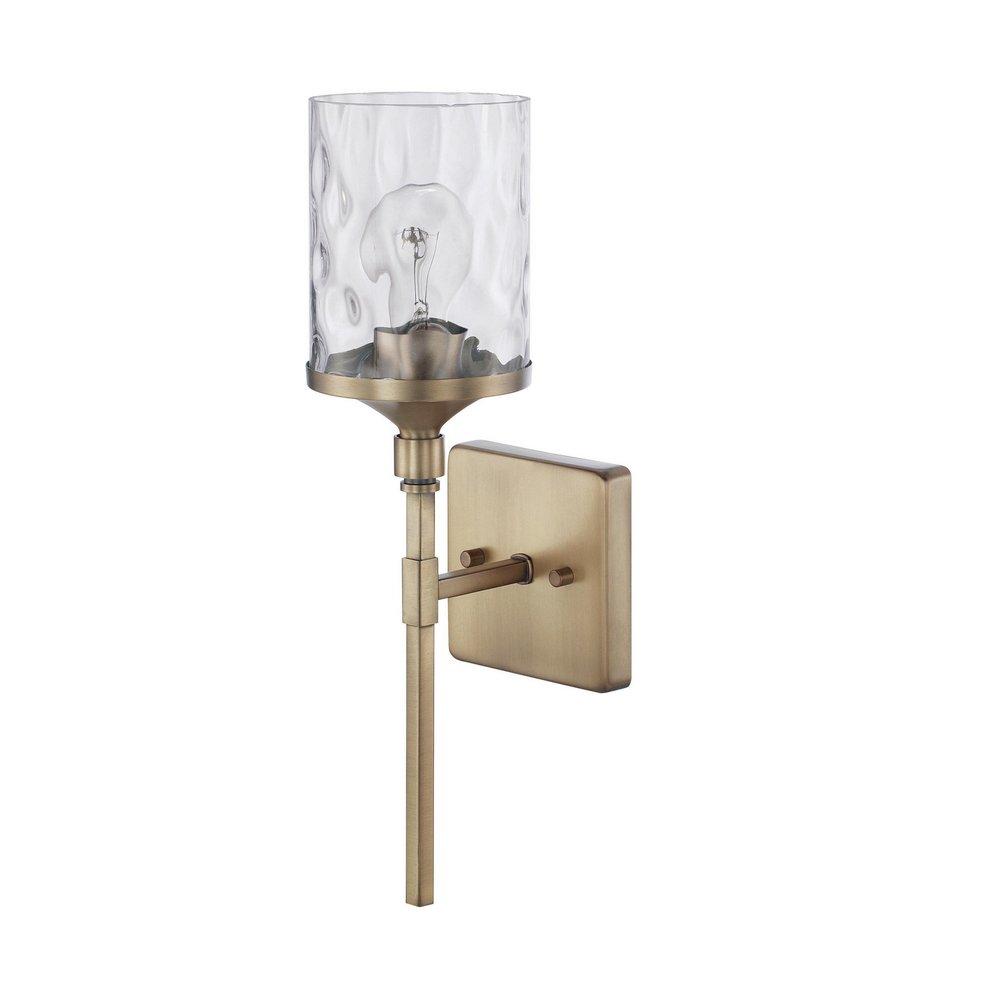 Capital Lighting Aged Brass 100W 1-Light Medium E-26 Incandescent Wall Sconce 