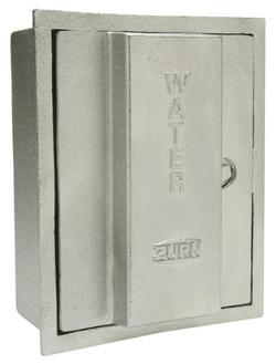 8-7/8 in. Cast Bronze Wall Faucet Box in Chrome