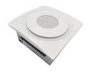 120 cfm Slim Fit Bathroom Exhaust Fan with Light in White