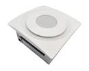 Aero Pure White Slim Fit Bathroom Exhaust Fan with Light in White 