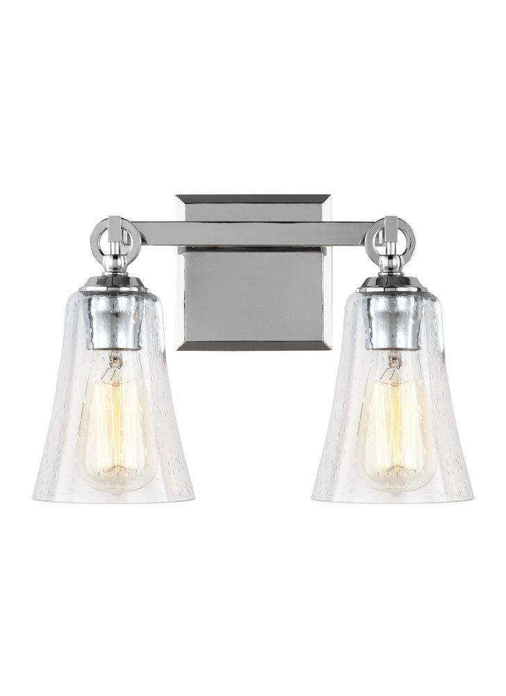 Visual Comfort & Co. Studio Chrome 75W 2-Light Vanity Fixture 