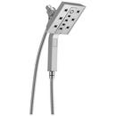 2.5 gpm Integrated Square Showerhead and Hand Shower in Polished Chrome