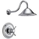 Two Handle Single Function Shower Faucet in Chrome (Trim Only)