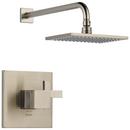 Two Handle Single Function Shower Faucet in Brushed Nickel (Trim Only)