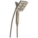 2.5 gpm Integrated Square Showerhead and Hand Shower in Brilliance Brushed Nickel
