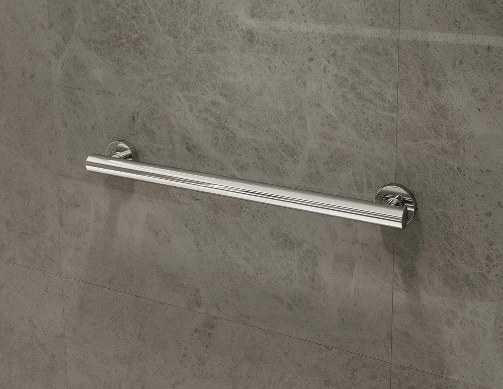 Symmons Industries Polished Chrome 24 in. Stainless Steel Grab Bar 