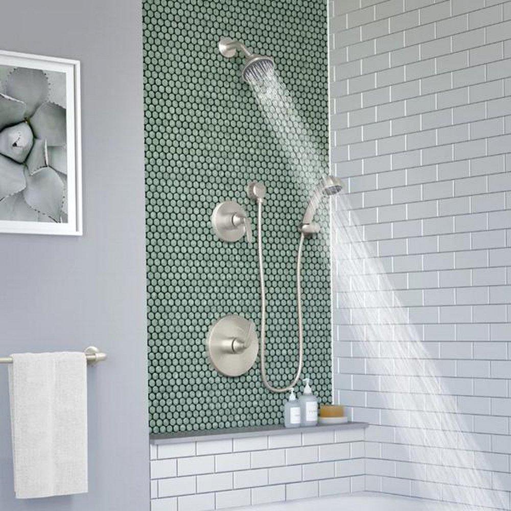 Symmons Industries Polished Chrome Two Handle Multi Function Lever Bathtub & Shower Faucet (Trim Only) 