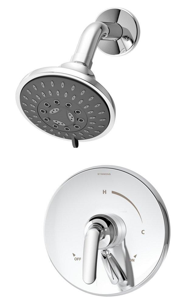 Symmons Industries Polished Chrome Two Handle Multi Function Lever Bathtub & Shower Faucet (Trim Only) 