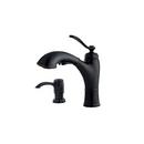 1.8 gpm 1 or 4 Hole Deck Mount Kitchen Faucet with Single Lever Handle and Swivel Spout in Tuscan Bronze